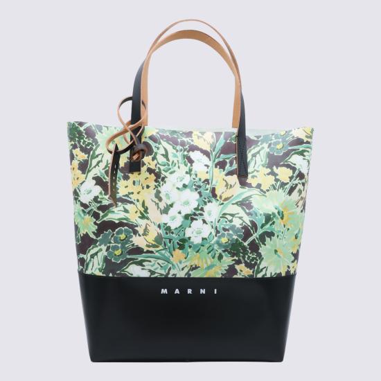 26FW 마르니 트리베카 토트백 SHMQ0037QC P9543ZP321 MULTI GREEN