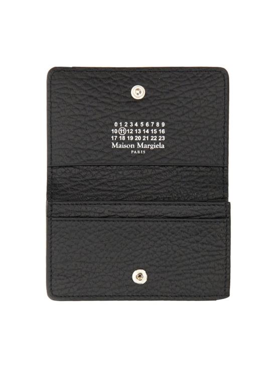 26FW 마르지엘라 스티치 레더 플랩 카드 홀더 SA3VX0008 P4455T8013 BLACK - MAISON MARGIELA