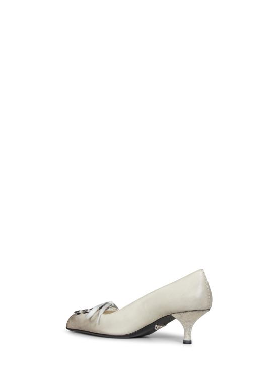 26FW 프라다 TALC 앤틱 레더 펌프스 힐 1I612OA055V69F0K74 IVORY - PRADA