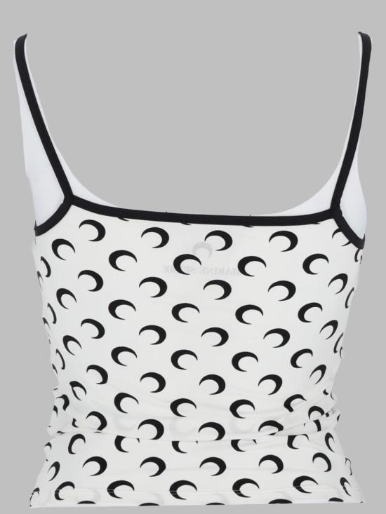 26SS 마린세르 문 프린트 저지 스트랩 탑 WTO508A CJER0001WH00 WHITE - MARINE SERRE