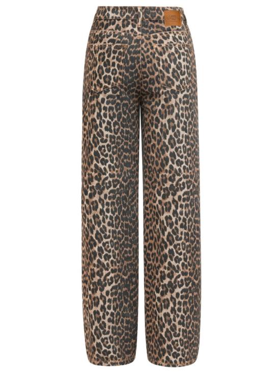 26SS 가니 레오파드 프린트 라리 진 A1100087 859 MULTICOLOR - GANNI