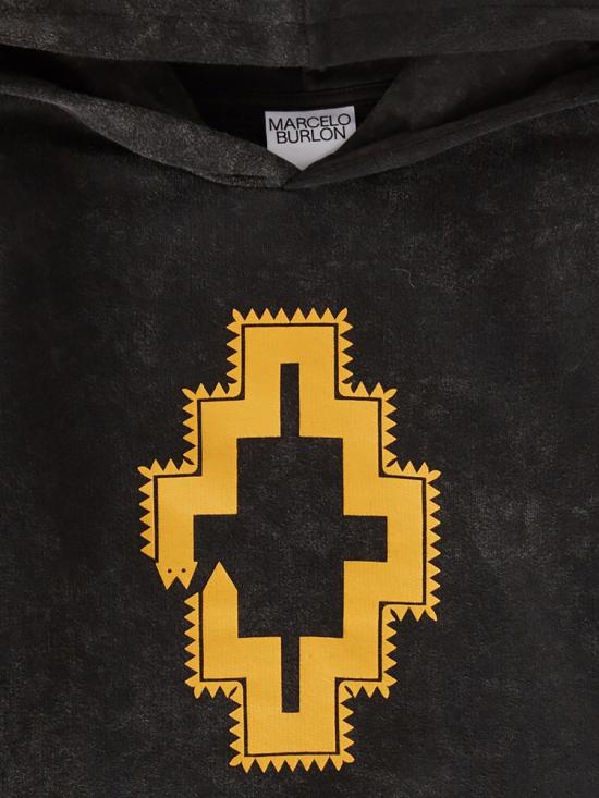  마르셀로 불론 후드 티셔츠 CBBB001K F22FLE0031016 BLACK - MARCELO BURLON