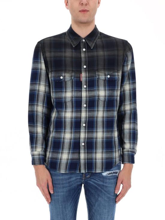 26SS 디스퀘어드2 셔츠 S74DM0993 D35206001F BLUE