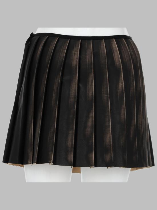 26SS 디젤 Short pleated distressed effect 스커트 A21153 0ALBP9XX BROWN - DIESEL