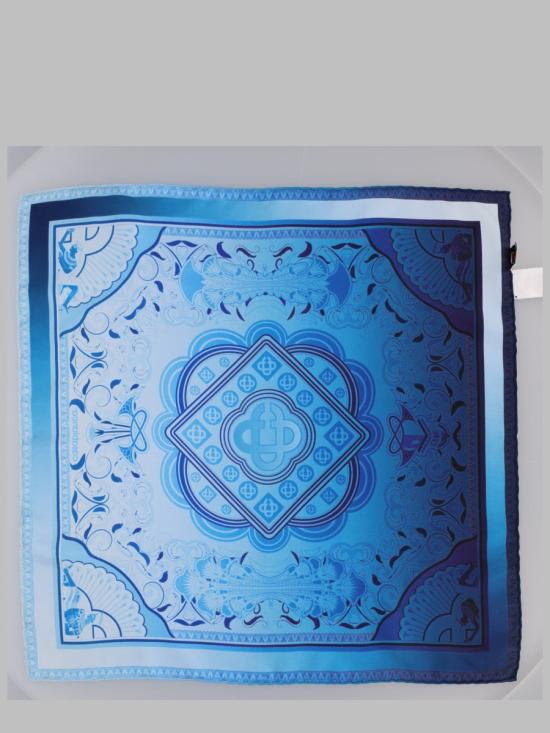 26FW 카사블랑카 머플러/스카프 A PF26 ACC 053 02EGYPTIANRUG BLUE - CASABLANCA