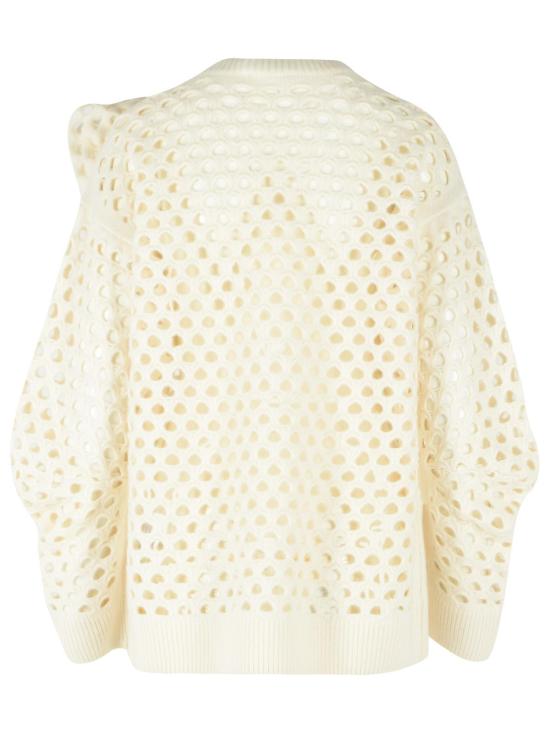26FW 블루마린 스웨터 RF6160MAB35X0817 Cream - BLUMARINE