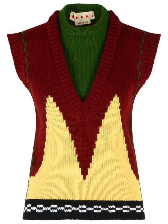 26FW 마르니 스웨터 GCMD0673Q0 UFH100INR92 Multicolor