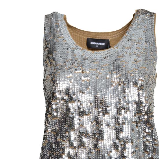 26FW 디스퀘어드2 민소매 티셔츠 S75HA1453D13234 905 ARGENTO - DSQUARED2