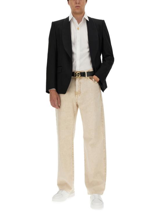 26SS 돌체앤가바나 스트레치 포플린 골드티 G5EJ0T GG826W0800 WHITE - DOLCE & GABBANA