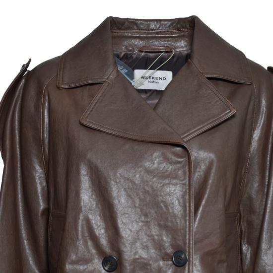 26FW 위켄드막스마라 가죽 자켓 2625446051600 002 CIOCCOLATO - WEEKEND MAX MARA