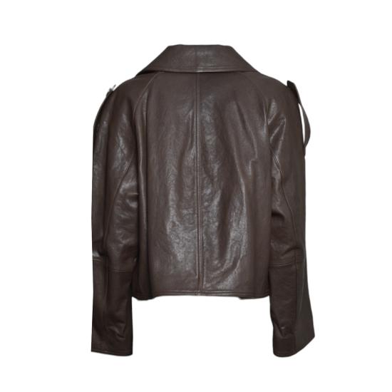 26FW 위켄드막스마라 가죽 자켓 2625446051600 002 CIOCCOLATO - WEEKEND MAX MARA