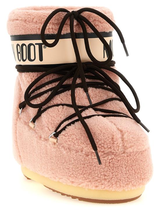 26FW 문부츠 아이콘 나일론 로우 부츠 80D1409700J001 Pink - MOON BOOT