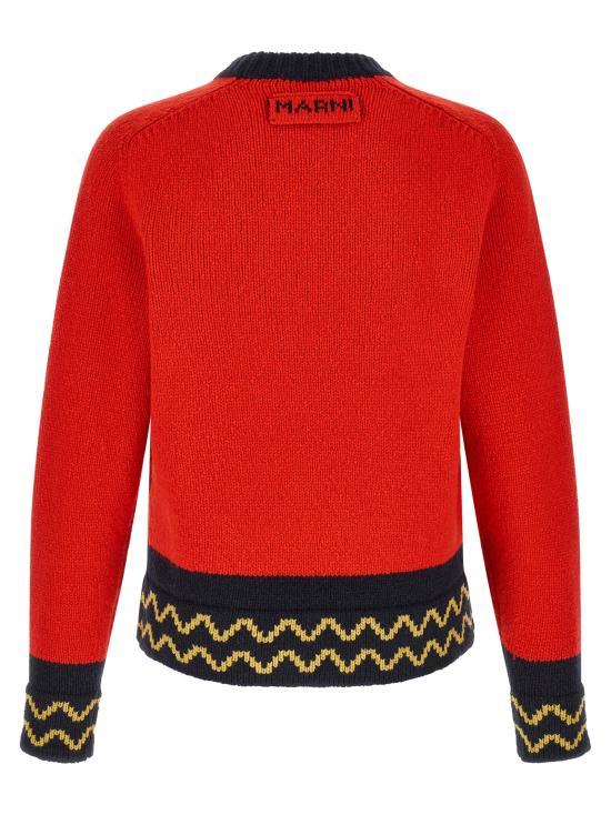 26FW 마르니 가디건 GCMG0501Q0UFH100INR66 Red - MARNI