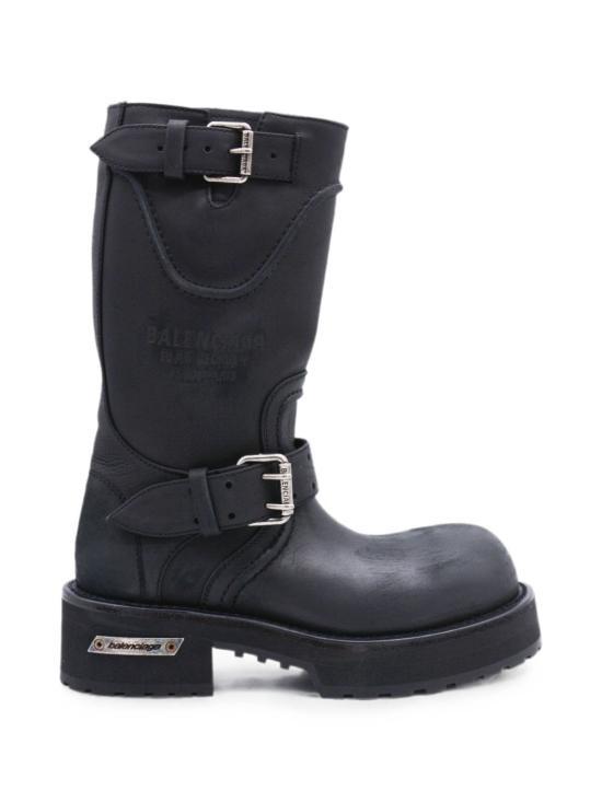 26FW 발렌시아가 VENOM 베놈 미들 부츠 833585 WCAL11080 BLACK SILVER