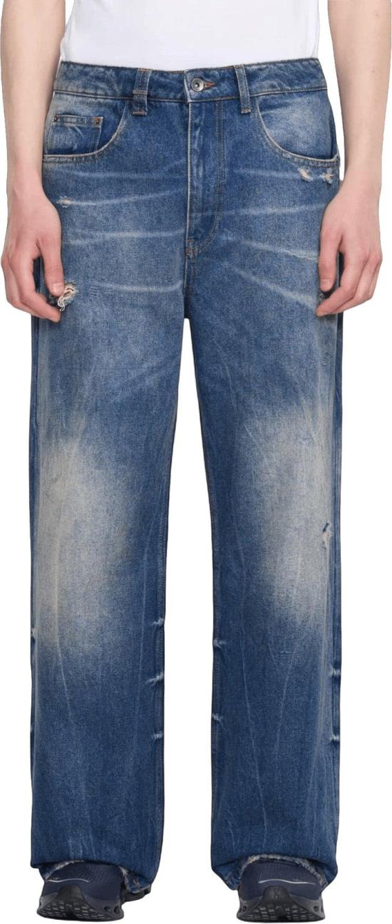 26FW 플라네르 데님 팬츠 FLANEURFJEA1671106RELAXEDJEANSWIDELEGJEANSDARKBLUE - FLANEUR