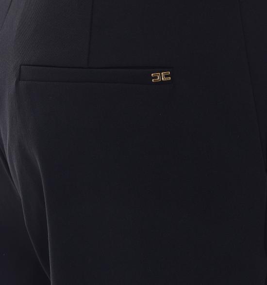 26FW 엘리자베타프랜치 스트레이트 팬츠 PA19266E2 110 Black - ELISABETTA FRANCHI