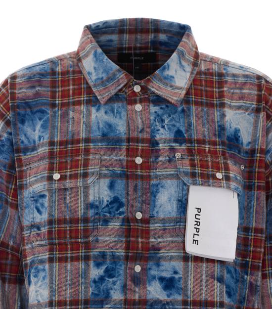 26FW 퍼플 브랜드 셔츠 M3012 PLEM426MULTI MULTICOLOR - PURPLE BRAND