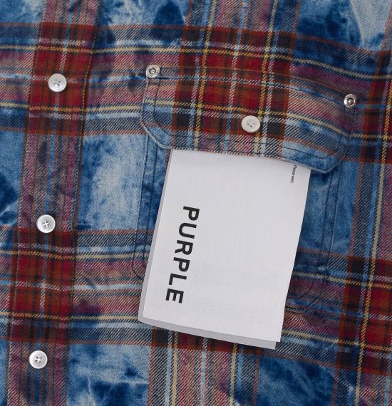 26FW 퍼플 브랜드 셔츠 M3012 PLEM426MULTI MULTICOLOR - PURPLE BRAND