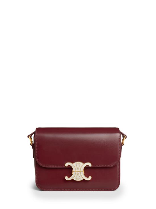 26FW 셀린느 틴 트리옹프 백 샤이니 카프스킨 188424K49 BORDEAUX