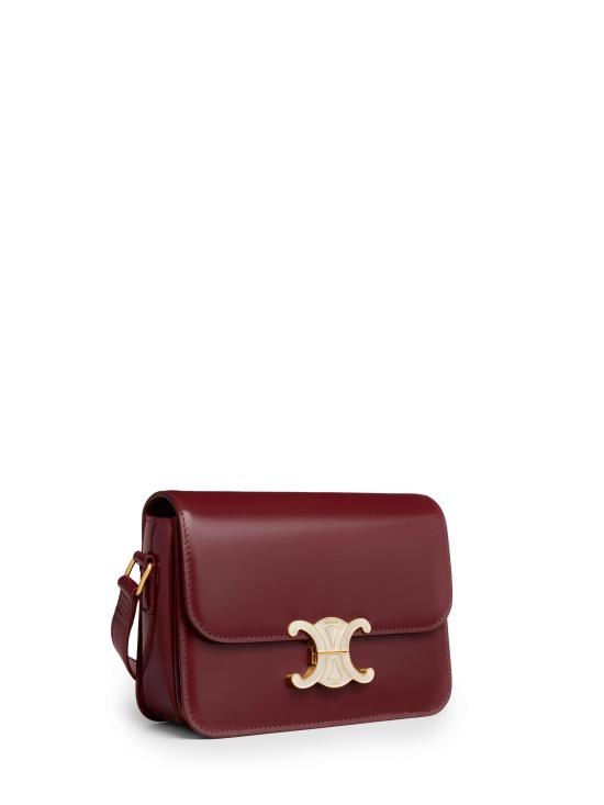 26FW 셀린느 틴 트리옹프 백 샤이니 카프스킨 188424K49 BORDEAUX - CELINE