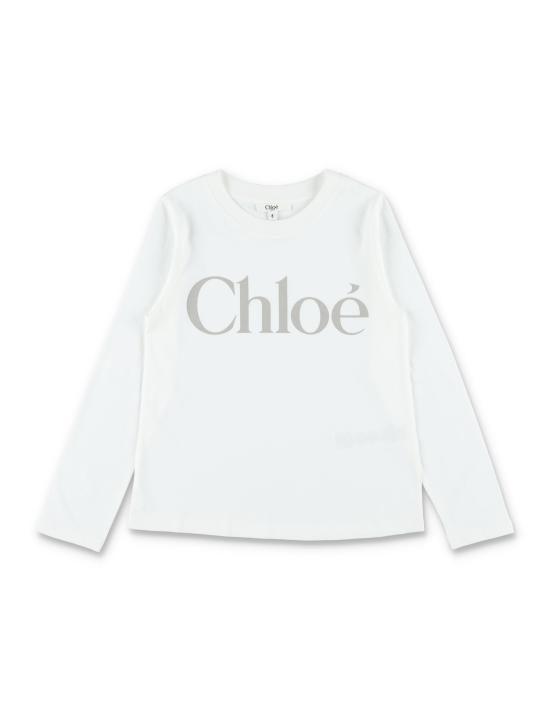26FW [키즈] 끌로에 티셔츠 C21299 117 Bianco