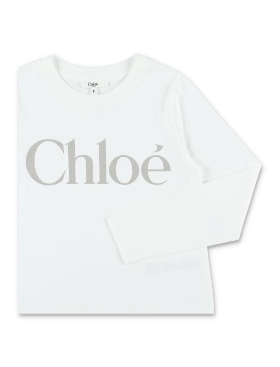 26FW [키즈] 끌로에 티셔츠 C21299 117 Bianco - CHLOE