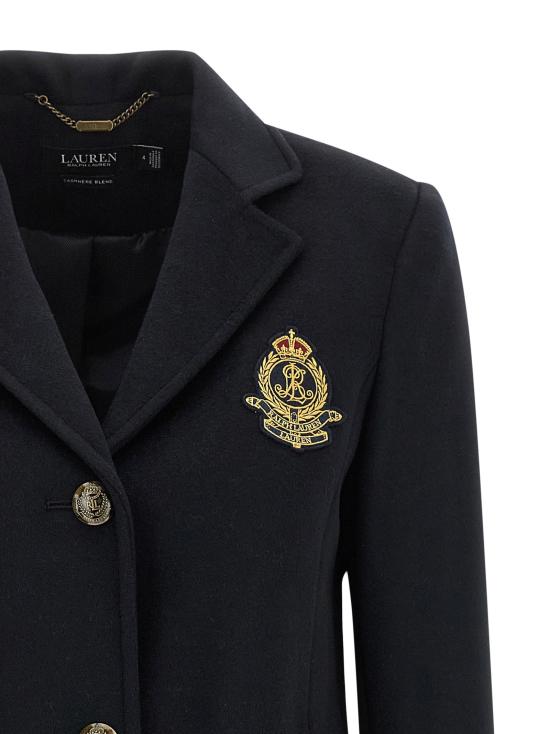 26FW 랄프 로렌 코트 자수 장식 , 트렌치  (파란색) - RALPH LAUREN
