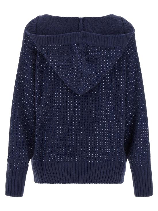 26FW 핑코 니트웨어 세이첸토 스웨터와 가디건 블루 - PINKO