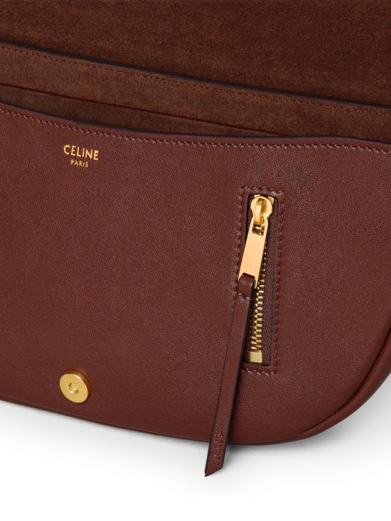 26FW 셀린느 리틀 하프 문 소프트 트리옹프 백 L10373778 BROWN - CELINE