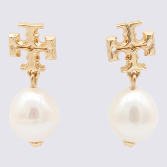 26FW 토리버치 Kira 펄 드랍 이어링 65156 709 GOLD IVORY