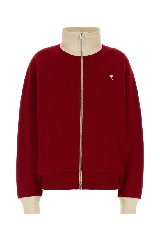 26FW 아미 후드 티셔츠 USW796JE0245 A202 Red