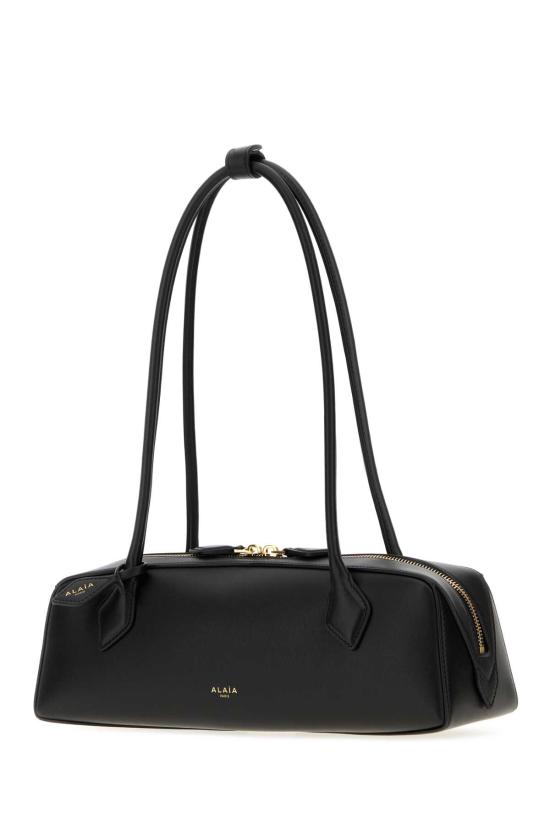 26FW 알라이아 르 테켈 미디움 레더 숄더백 AA1S06033I061 999 Black - ALAIA