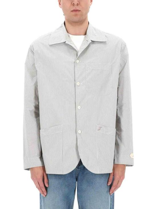 26SS 자크뮈스 스트라이프 칼라 긴팔 재킷 OUM00159AW00755 9DD JACQUARD THIN STRIPES LIG DOM - JACQUEMUS