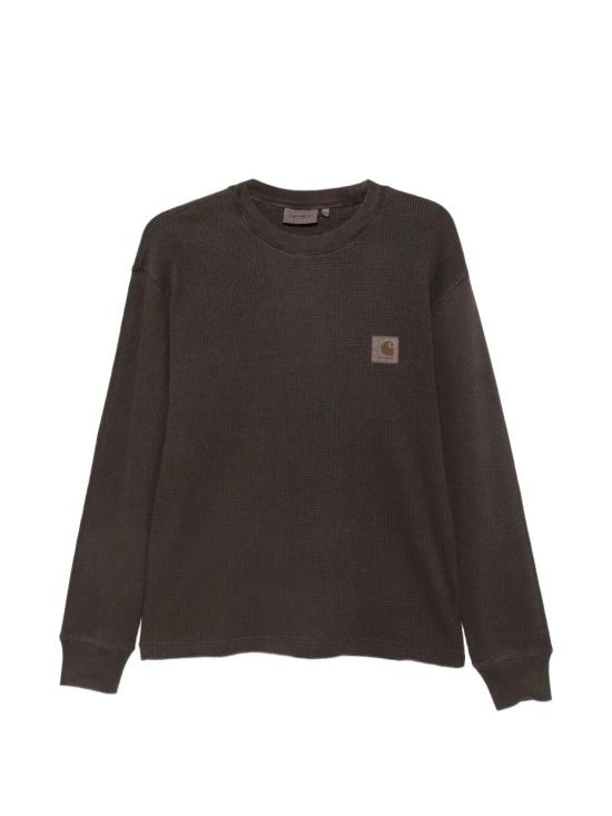 26FW 칼하트 WIP 롱슬리브 비스타 와플 티셔츠 I035304 47GD TOBACCO