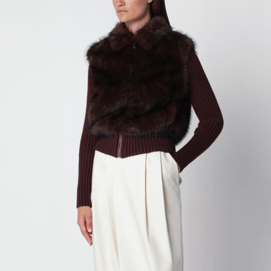26FW 소스 언노운 긴팔 티셔츠 SUWF62CD02PL Brown