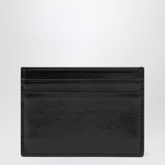 26FW 구찌 인터로킹 G 라인 레더 카드 지갑 인터로킹 G 라인 레더 카드 지갑 A006YHAAGPN Black - GUCCI