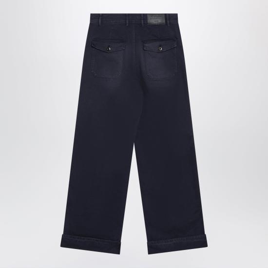 26FW 아크네 스튜디오 스테인드 트윌 팬츠 BK0779DE Blue - ACNE STUDIOS