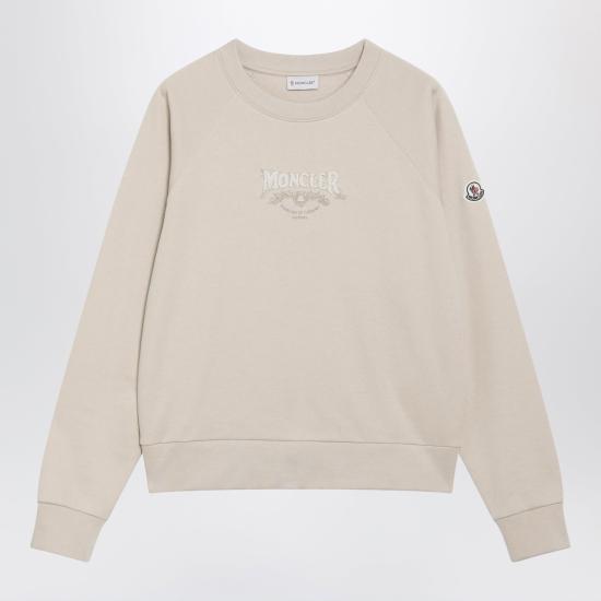 26FW 몽클레어 긴팔 티셔츠 8G0003389ALI Beige