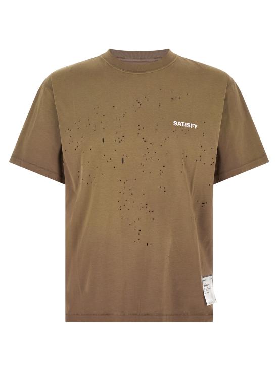 26FW 새티스파이 모스테크 티셔츠 1100691E0291E02 Brown