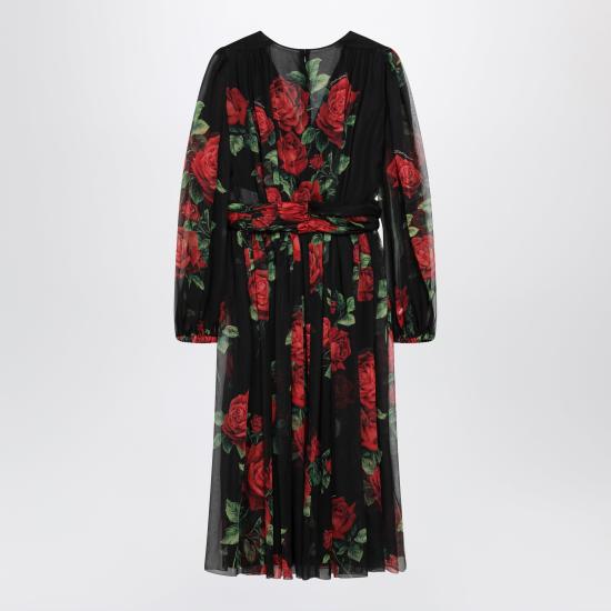 26FW 돌체앤가바나 미디 원피스 F619OTIS134 Black - DOLCE & GABBANA