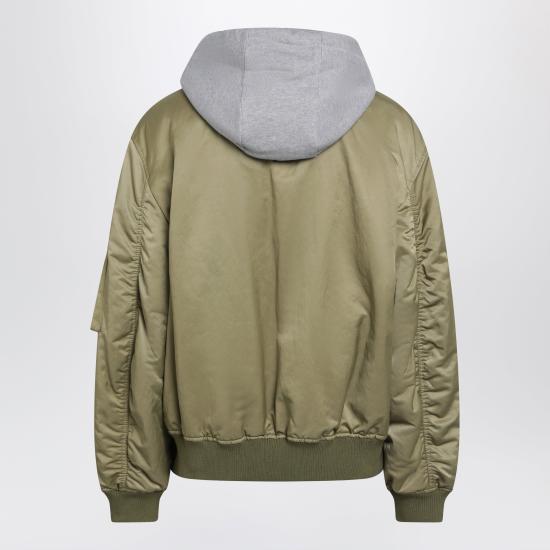 26FW 로에베 테크니컬 후드 봄버 자켓 테크니컬 후드 봄버 자켓 H526Y02WEJNY Green - LOEWE