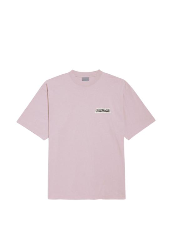 26FW 발렌시아가 반팔 티셔츠 A00497 TTVL65663 DUSTY PINK