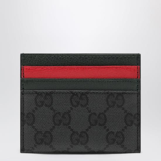 26FW 구찌 GG 캔버스 웹 카드 슬롯 카드 케이스 GG 캔버스 웹 카드 슬롯 카드 케이스 A0071BFAGI8 Black
