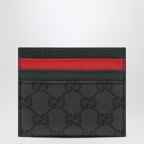 26FW 구찌 GG 캔버스 웹 카드 슬롯 카드 케이스 GG 캔버스 웹 카드 슬롯 카드 케이스 A0071BFAGI8 Black - GUCCI