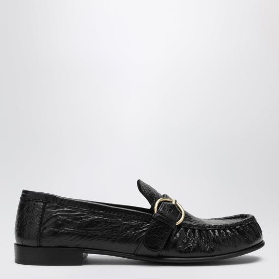 26FW 미우미우 빈티지 레더 버클 로퍼 5D740E0155TZ Black