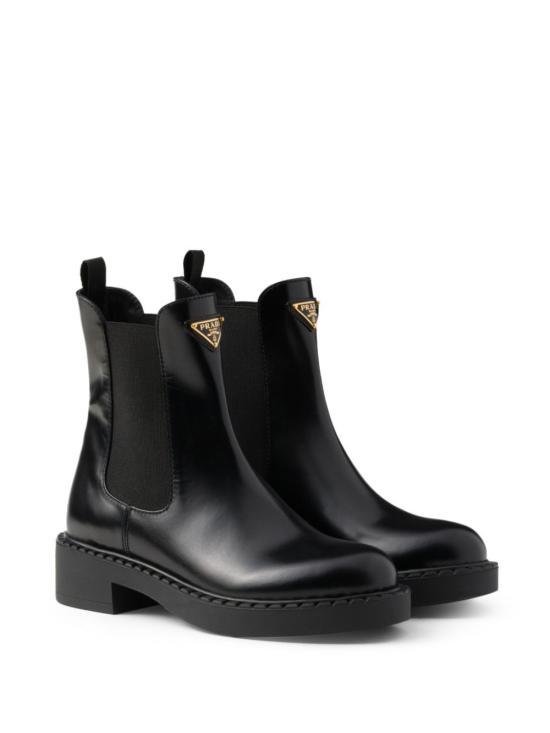 26FW 프라다 초콜릿 브러쉬드 레더 첼시 부츠 1T703NFG050 055 F0002 NERO - PRADA