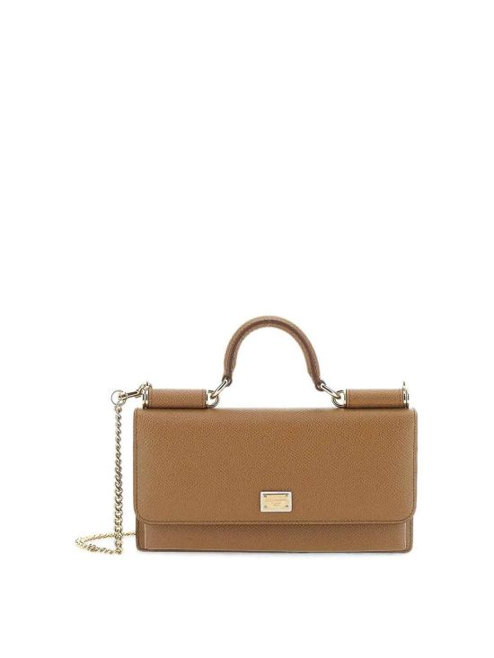 26FW 돌체앤가바나 Dauphine-print calfskin 미니백 BI3280A10018M417 BROWN