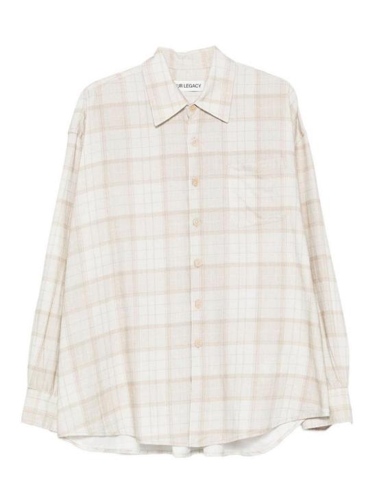 26FW 아워레가시 버로우드 체크 셔츠 M4262BSCSTELLACHECKPRINT BEIGE