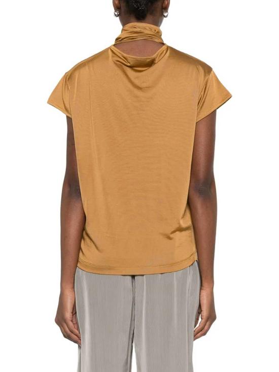 26SS 르메르 반팔 풀라드 탑 TS0020LJ1049BR426 Gold - LEMAIRE