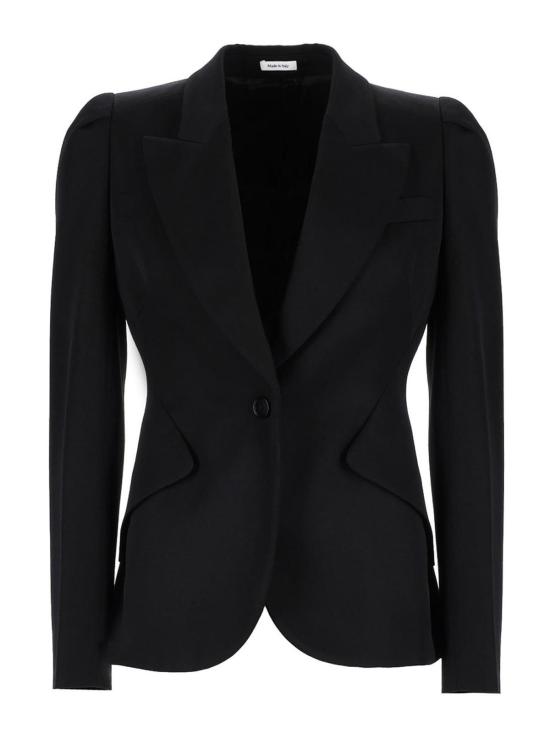 26SS 알렉산더 맥퀸 수트 자켓 847018QJAAC1000 BLACK